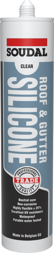 SOUDAL ROOF & GUTTER SILICONE - GREY ( 300ML) 